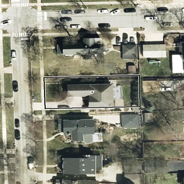 Cook County 2025 aerial with parcel boundary overlay for Comp 3 PIN 18064050030000