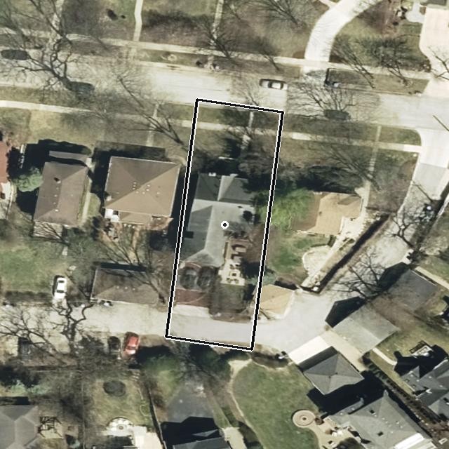 Cook County 2025 aerial with parcel boundary overlay for Comp 4 PIN 18064060020000